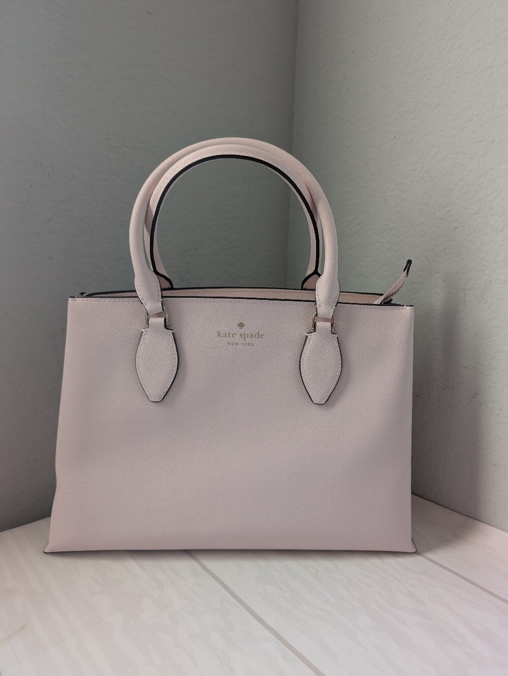 NWT Kate Spade KK310 Rae Satchel Bag Crossbody Purse In Shimmer Pink